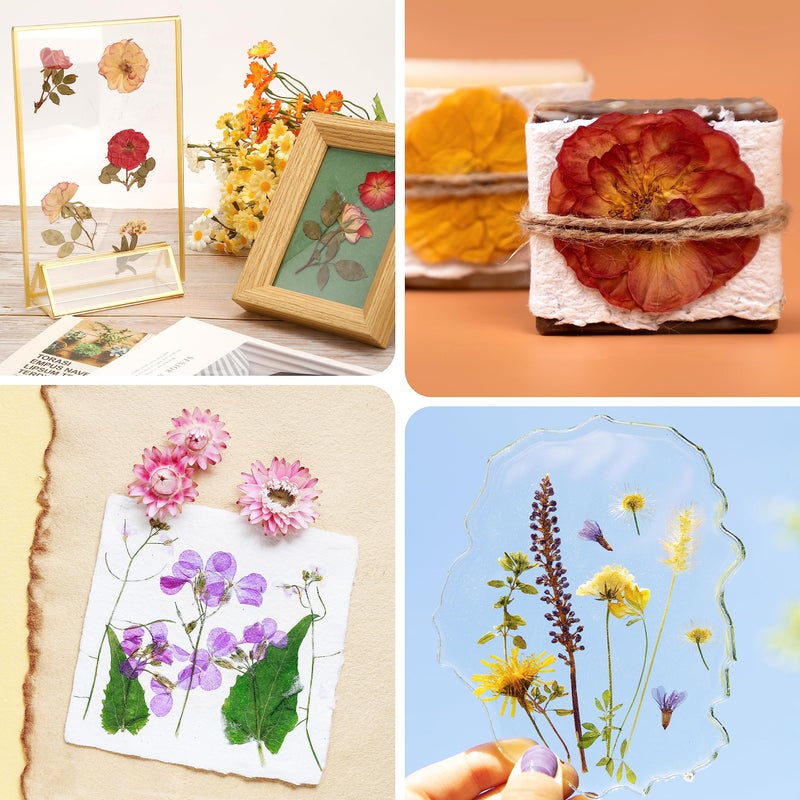 Aboofx Extra Large Flower Press Kit  11"" x 11"" 10 Layers Wooden Flower Pressing Kit with Storage Bag  Flower Pressing Kit for Adults  DIY Pressed Flower Plant Preservation Kit - Image 4